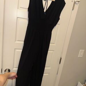 Old Navy Black Sleeveless Jumpsuit
